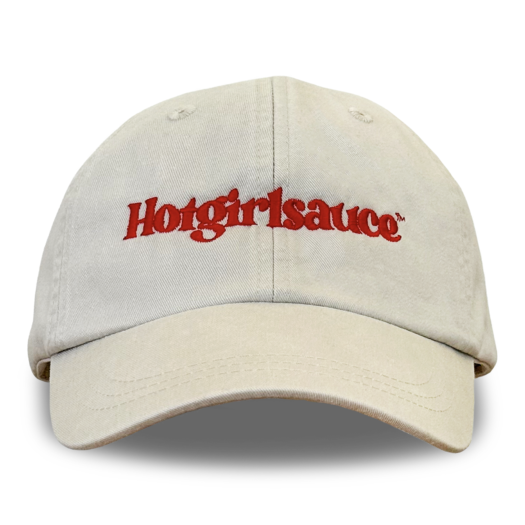 Cream Hotgirlsauce Dad Hat